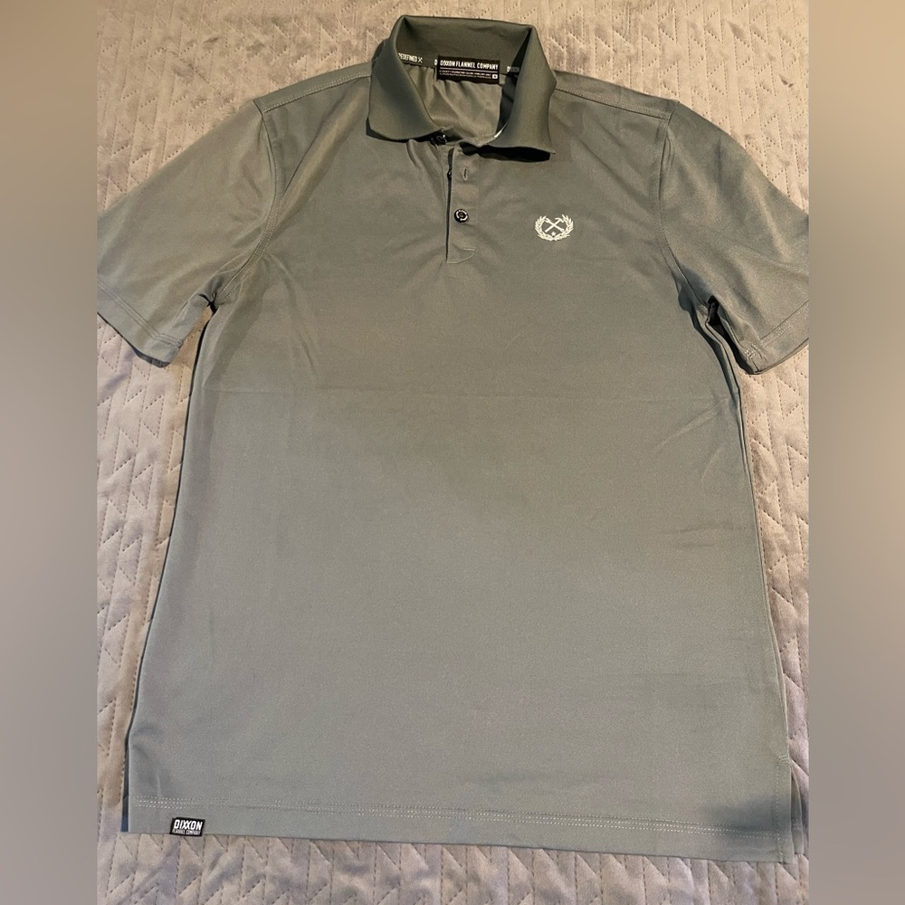 Dixxon polo shirt mens size medium gray NWOT